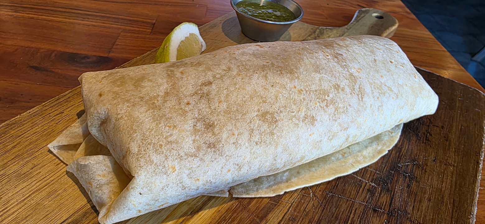 Veggie Faj Burrito.
