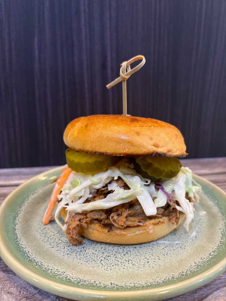 BBQ Pulled Pork Sandwich.