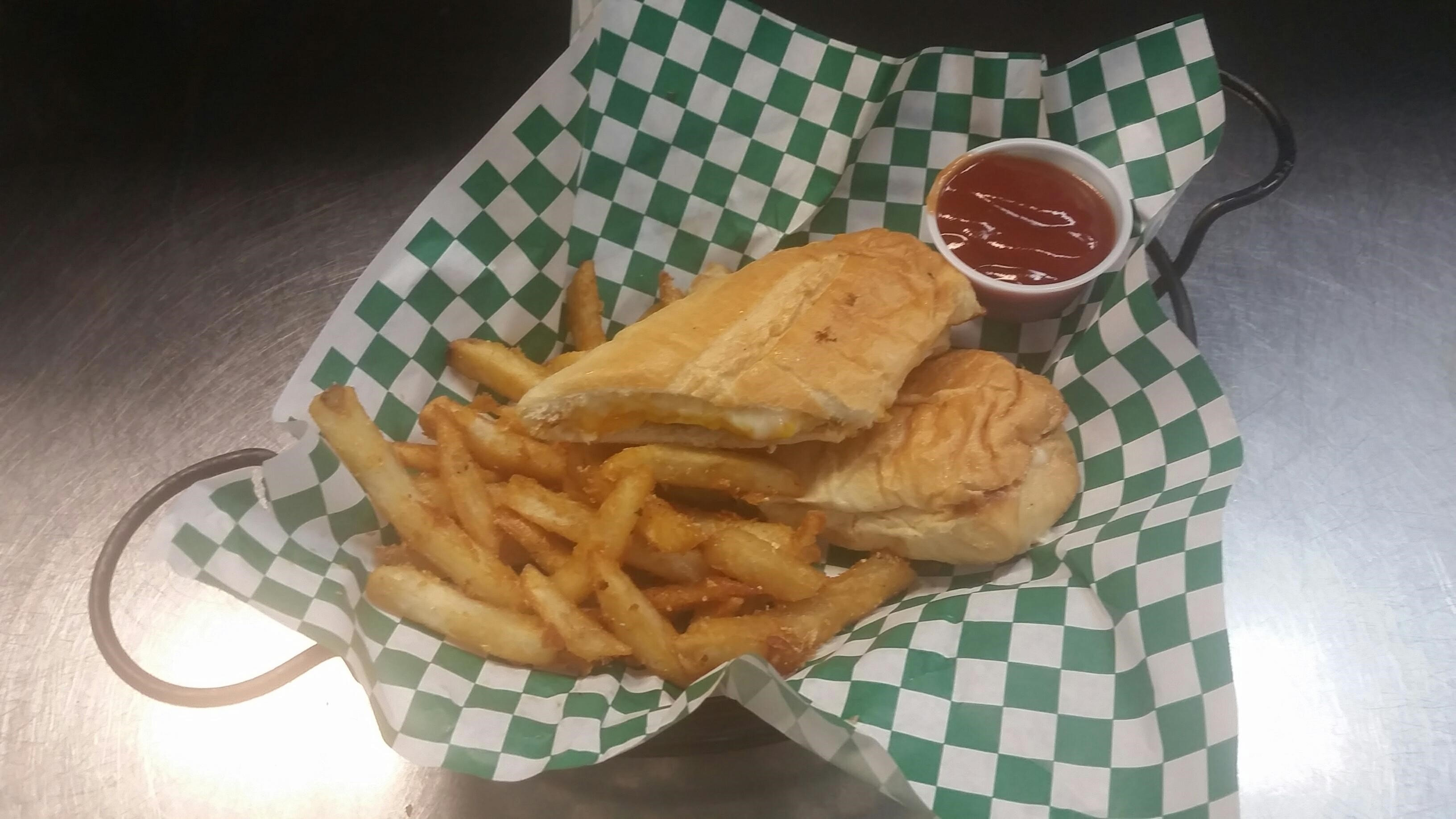KID'S GRILLED CHEESE SANDWICH.