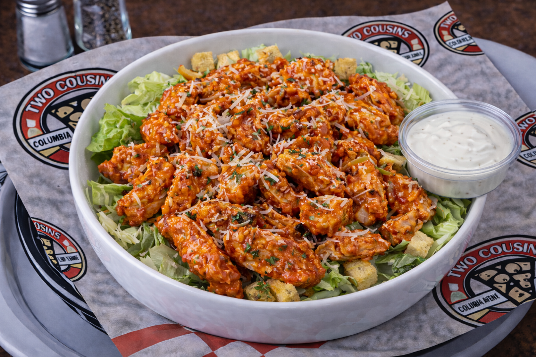 Buffalo Chicken Caesar Salad.