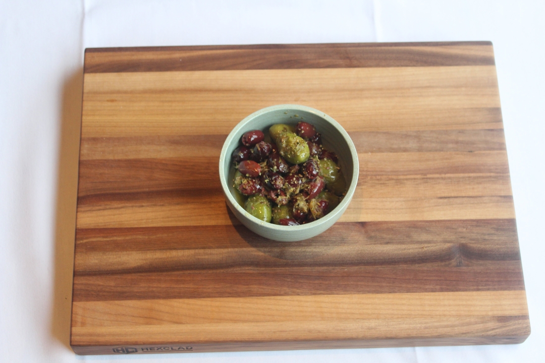 MARINATED OLIVES.