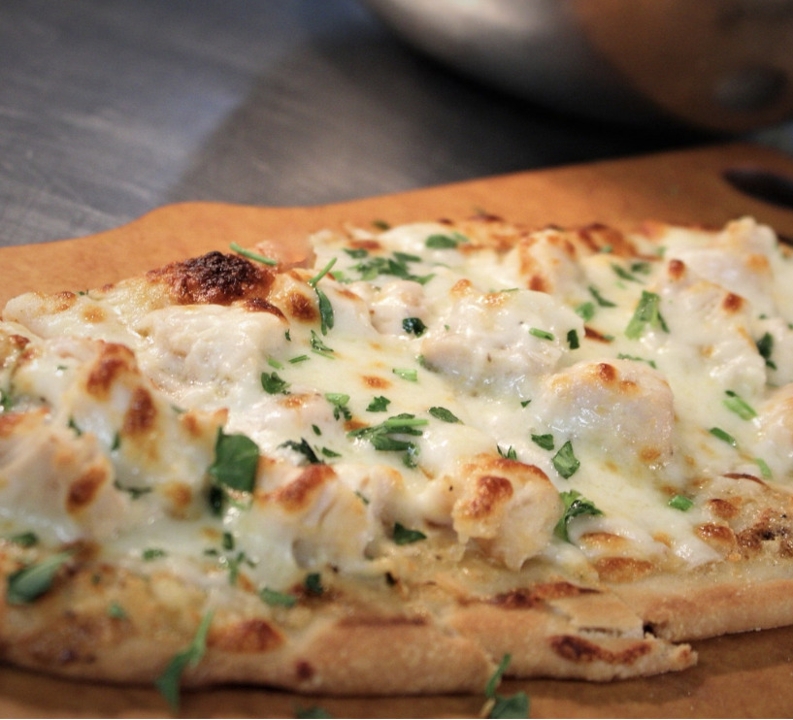 Garlic Chicken Flatbread.