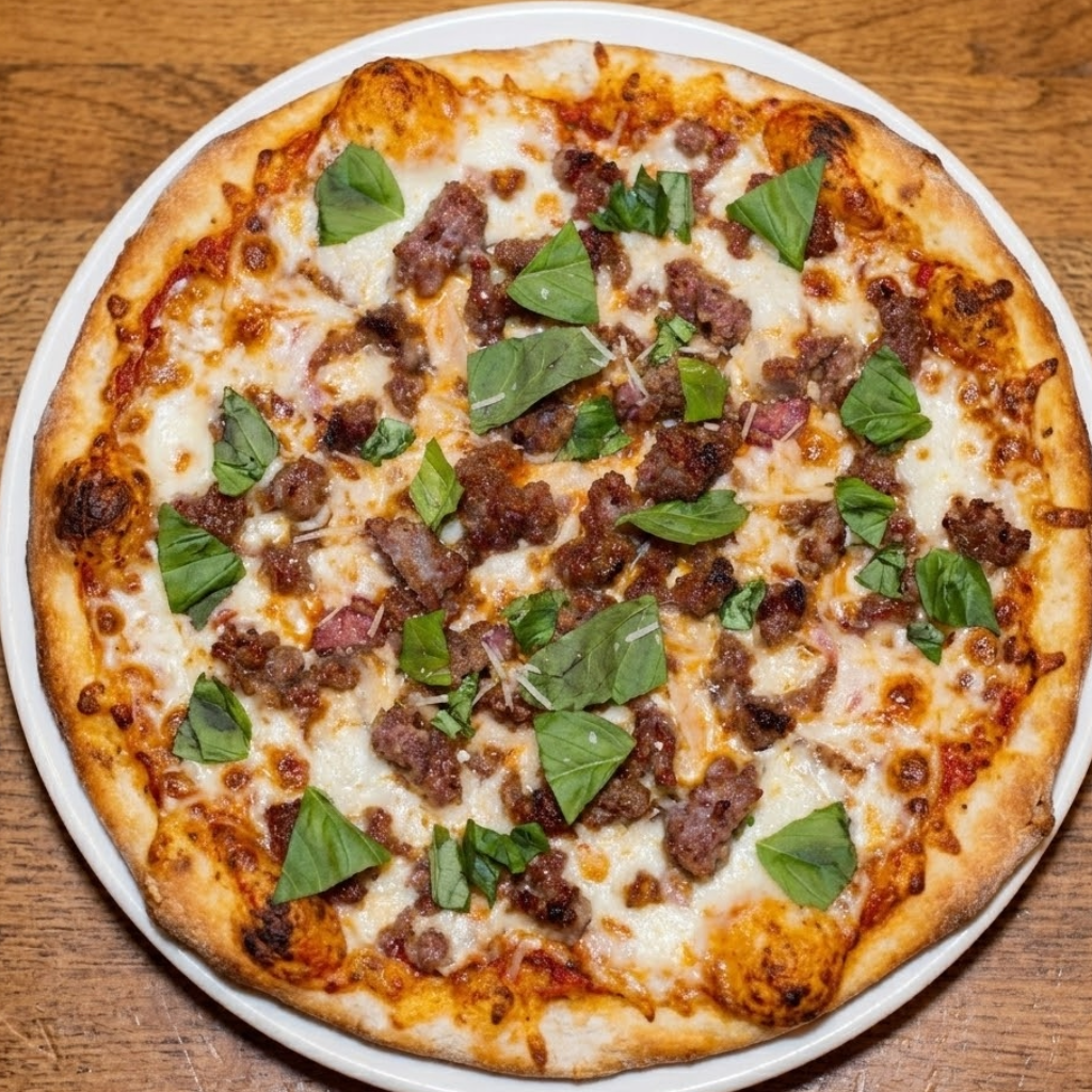 Sausage Pizza.