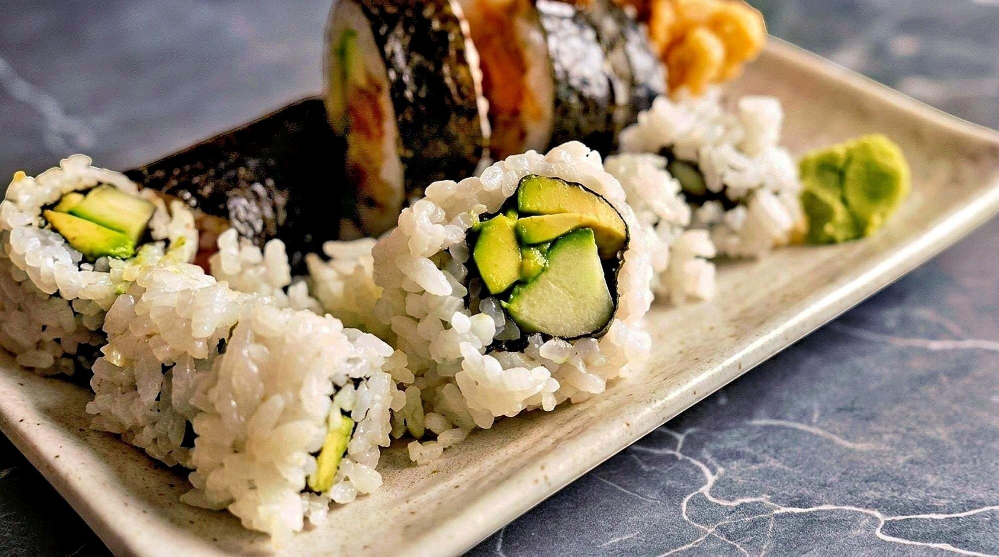 Avocado & Cucumber Roll.