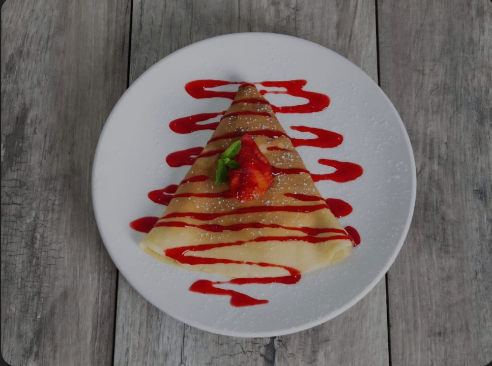 Ricotta Strawberry Crepe.