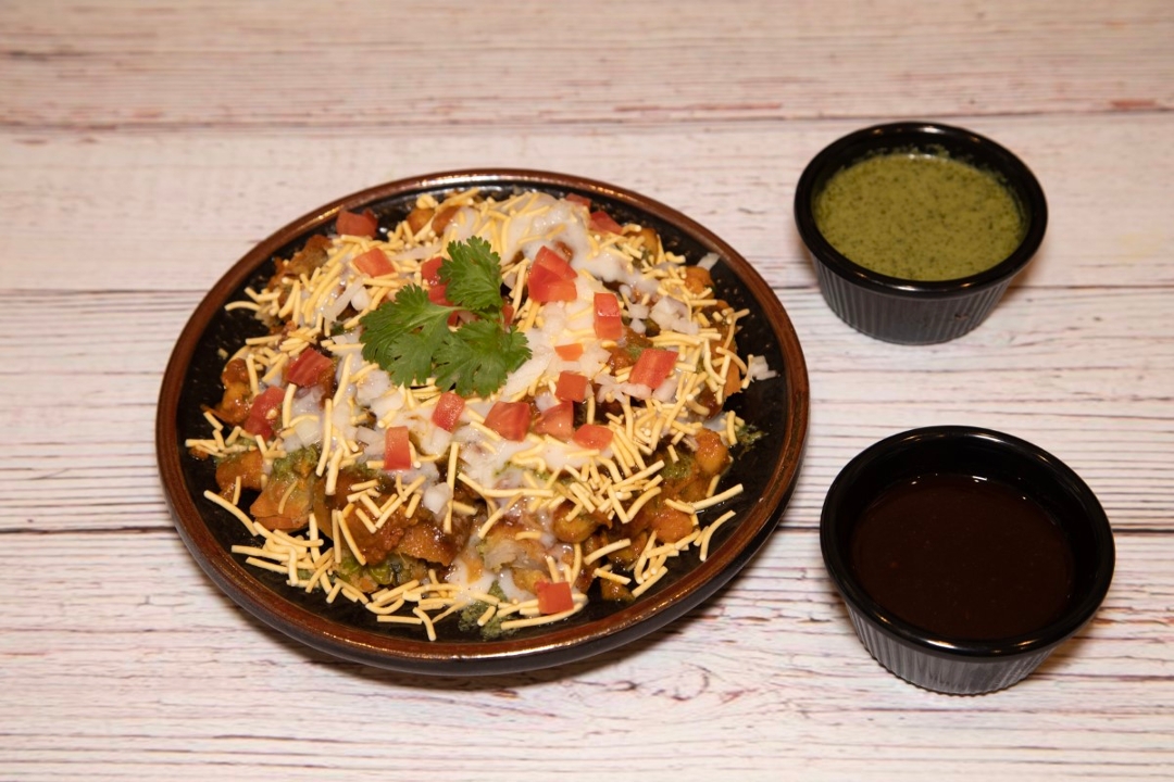 Aloo Tikki Chaat.