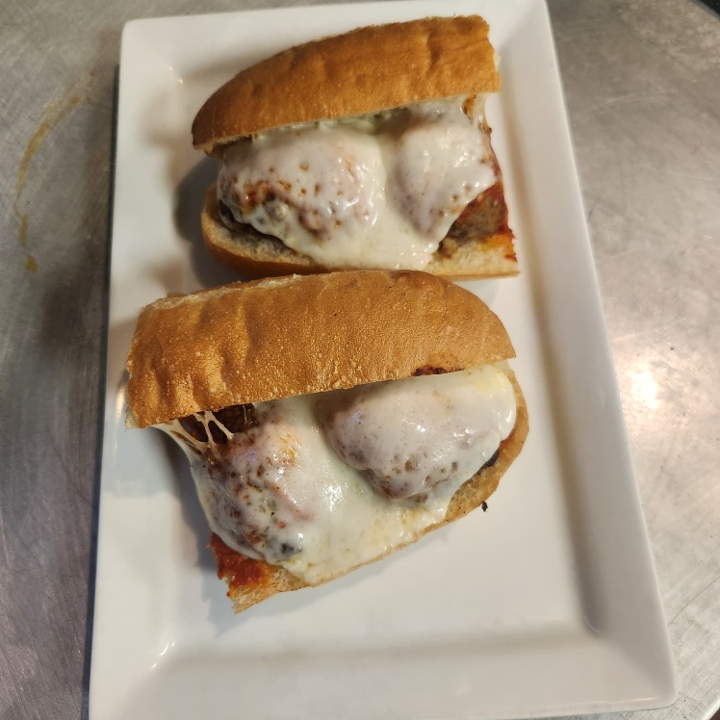 Meatball Parmesan Hero.