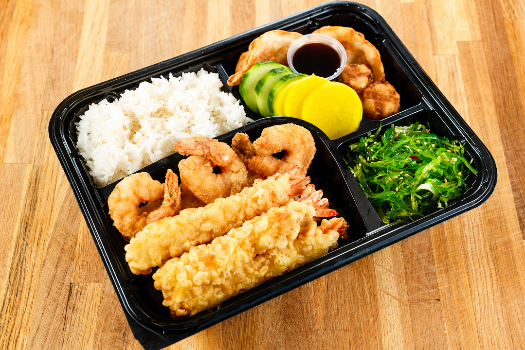 Deluxe Shrimp Tempura Bento Box.