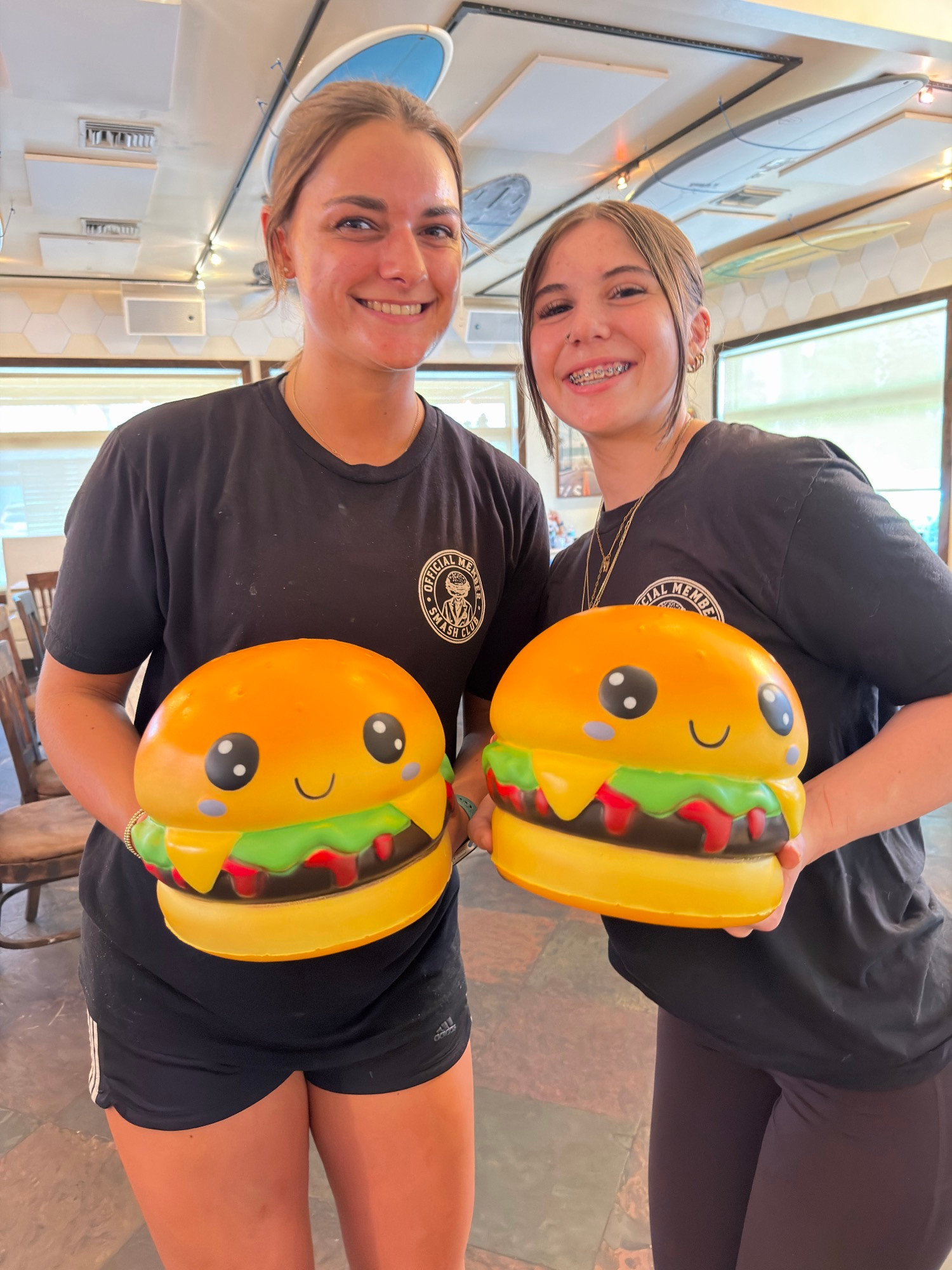 Squishy Burgers.