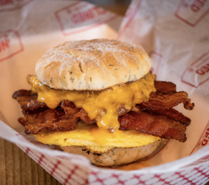 Bacon Egg Biscuit.