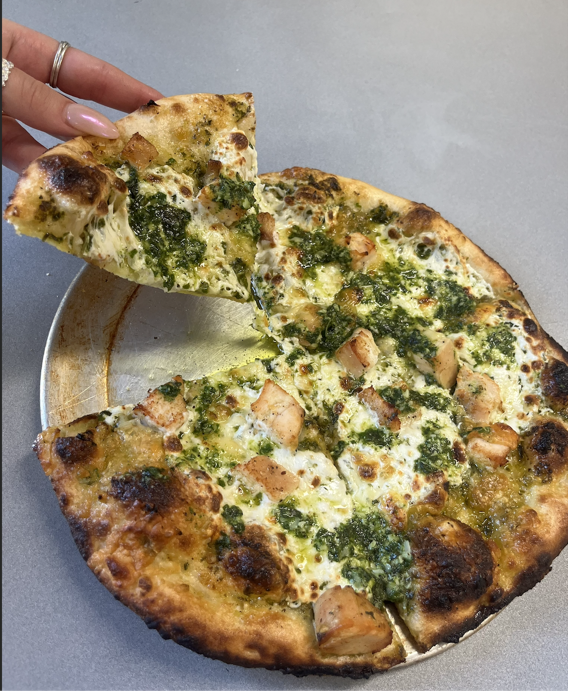 Chicken Pesto Parmesan Large.