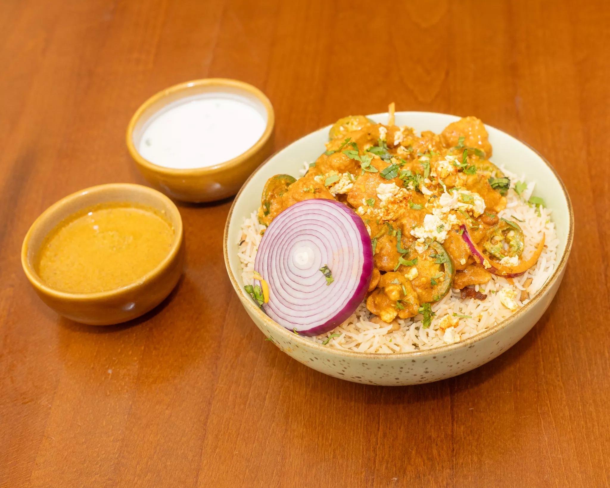 Mughlai Chicken Biryani.