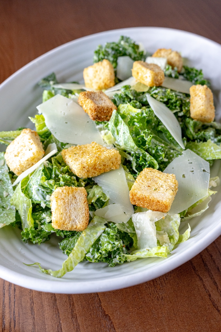 KALE CAESAR SALAD.