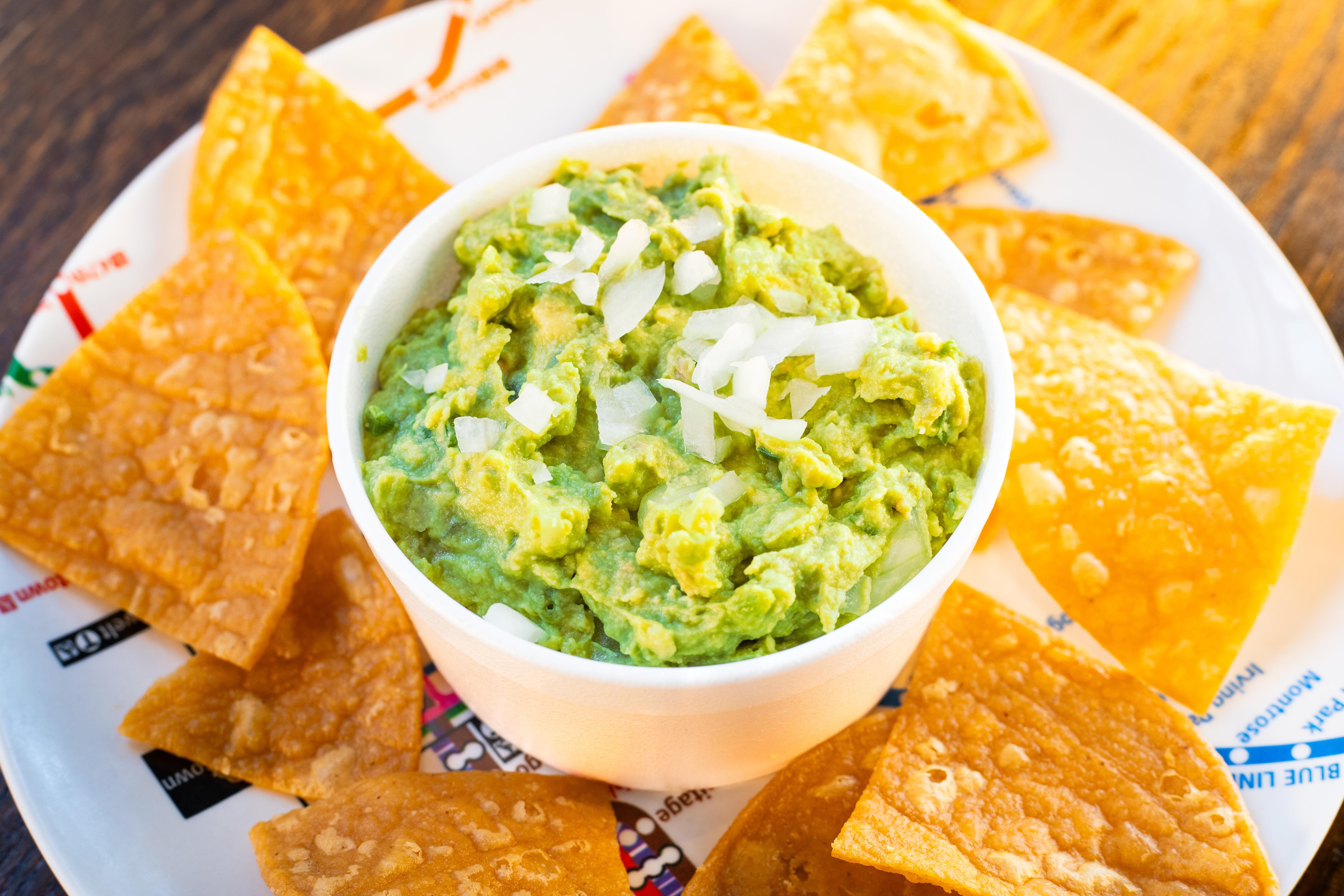 Guacamole and Hand-cut Chips.