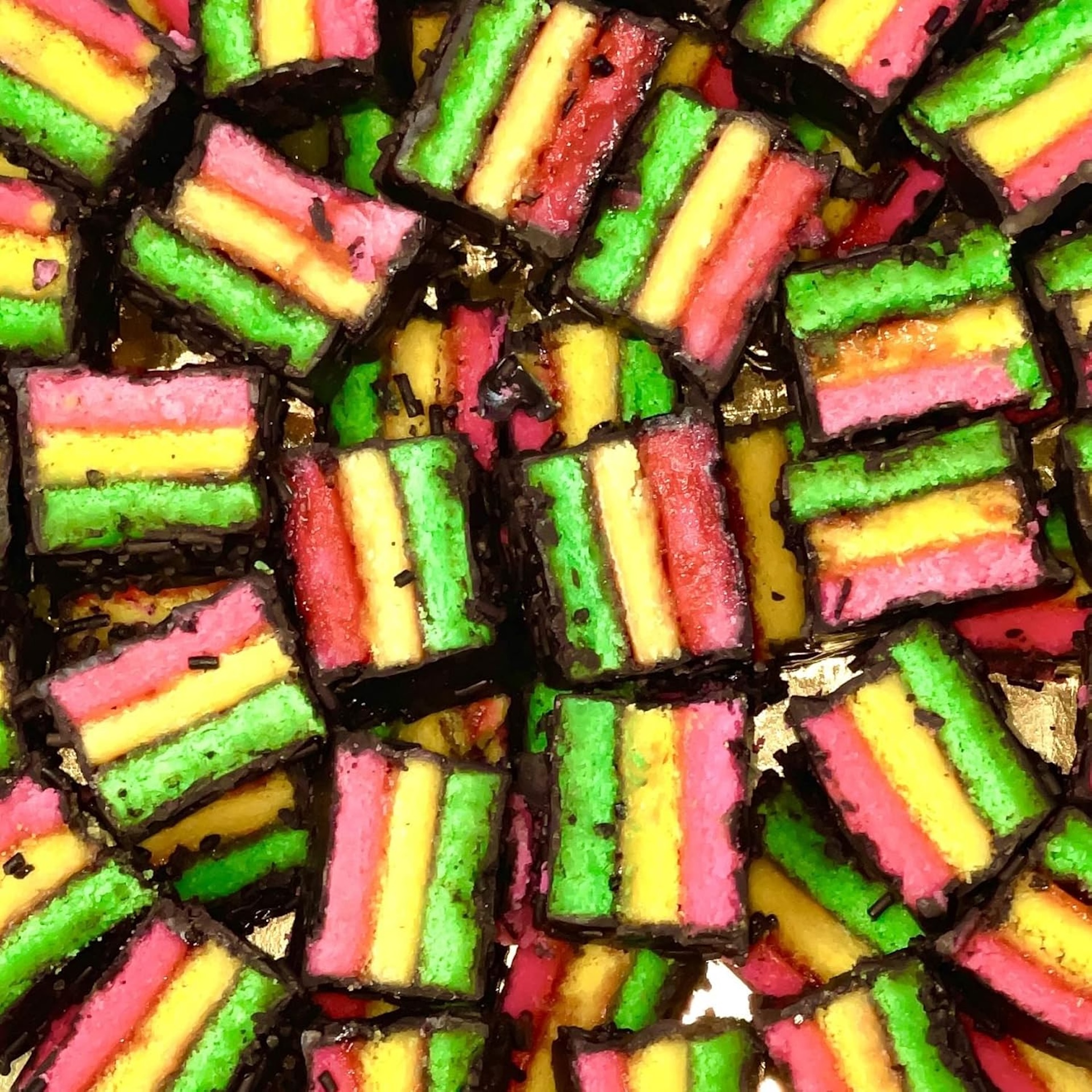 Rainbow Cookies.
