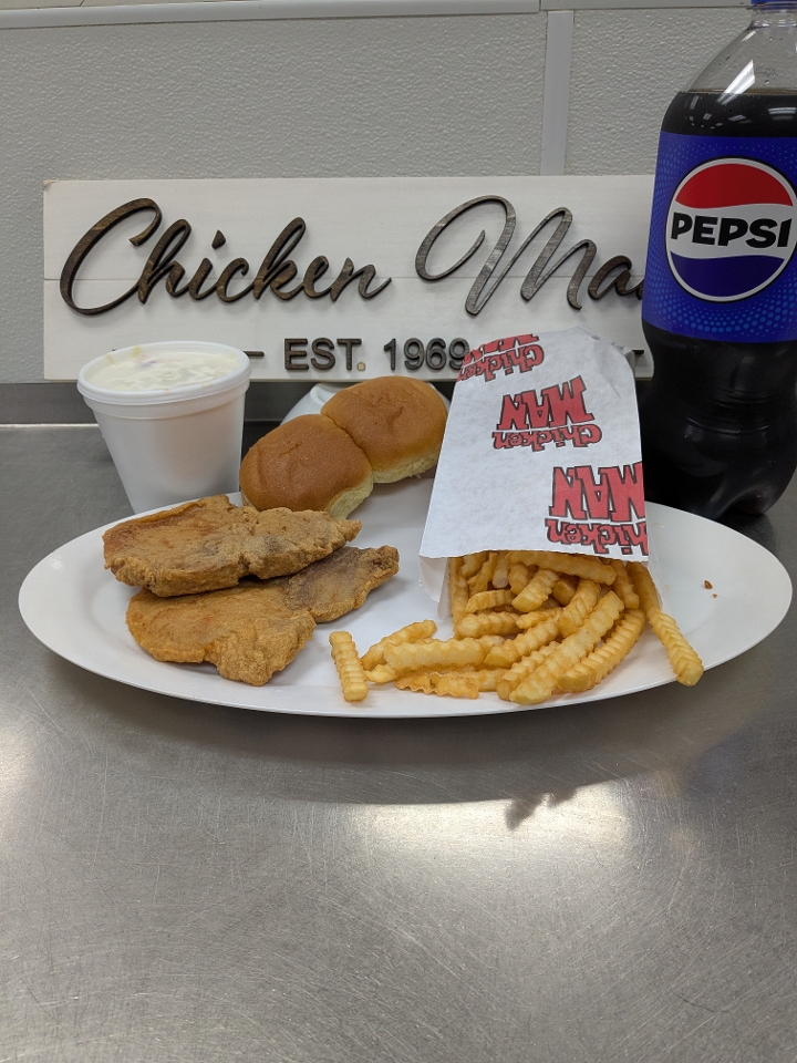 Chicken & Chops Bucket & Fries.
