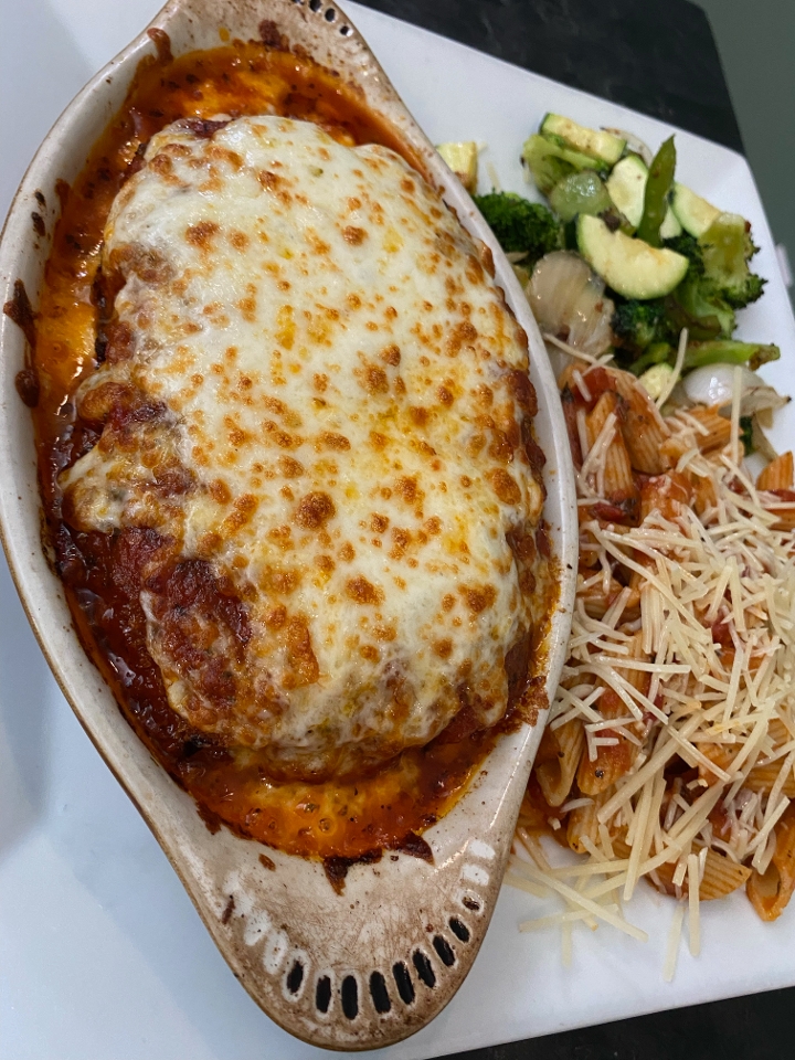 Eggplant Parmigiana.
