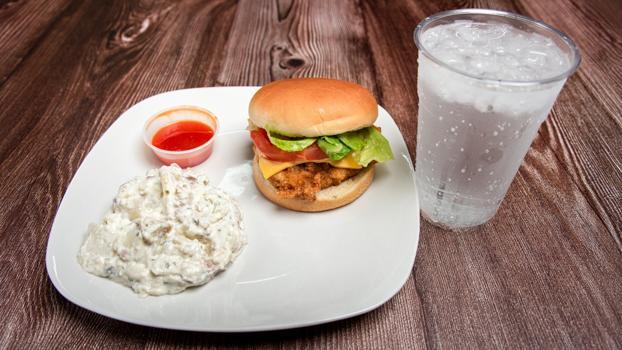 Deluxe Chicken Sandwich Combo.