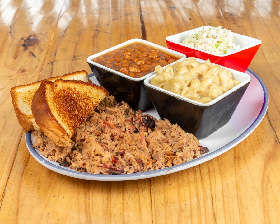 Sliced Pork BBQ Dinner.