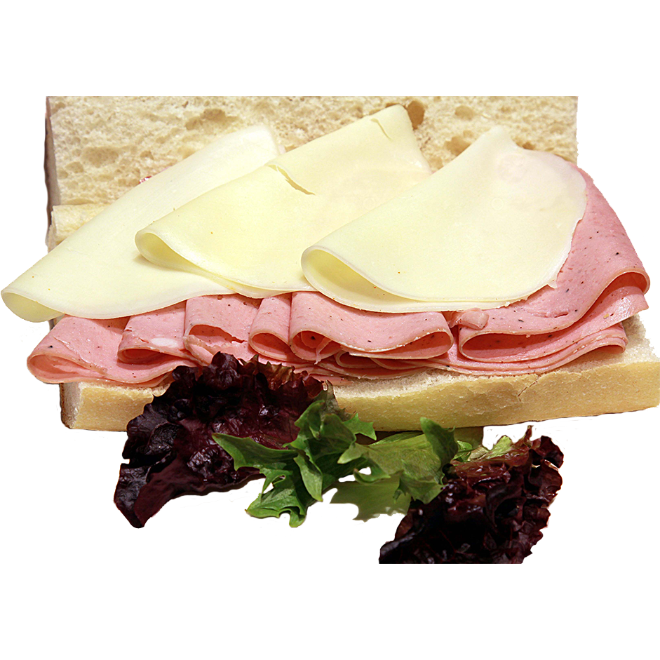 Mortadella and Provolone Sandwich.