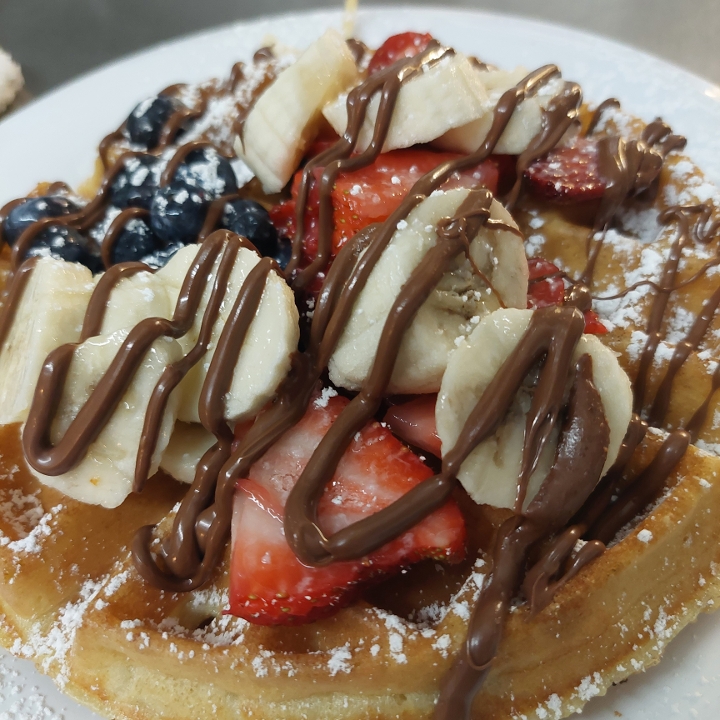 Fresh Fruit Nutella Waffle.