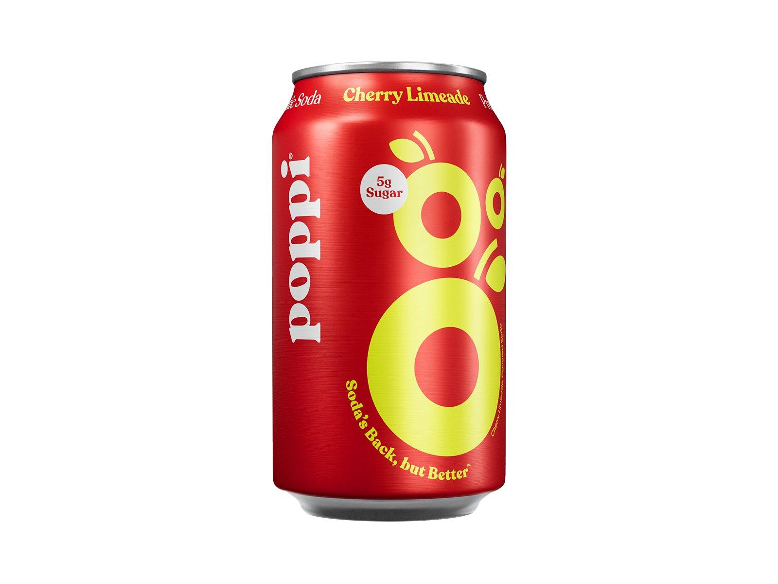 Poppi Cherry Limeade - 12oz Can.