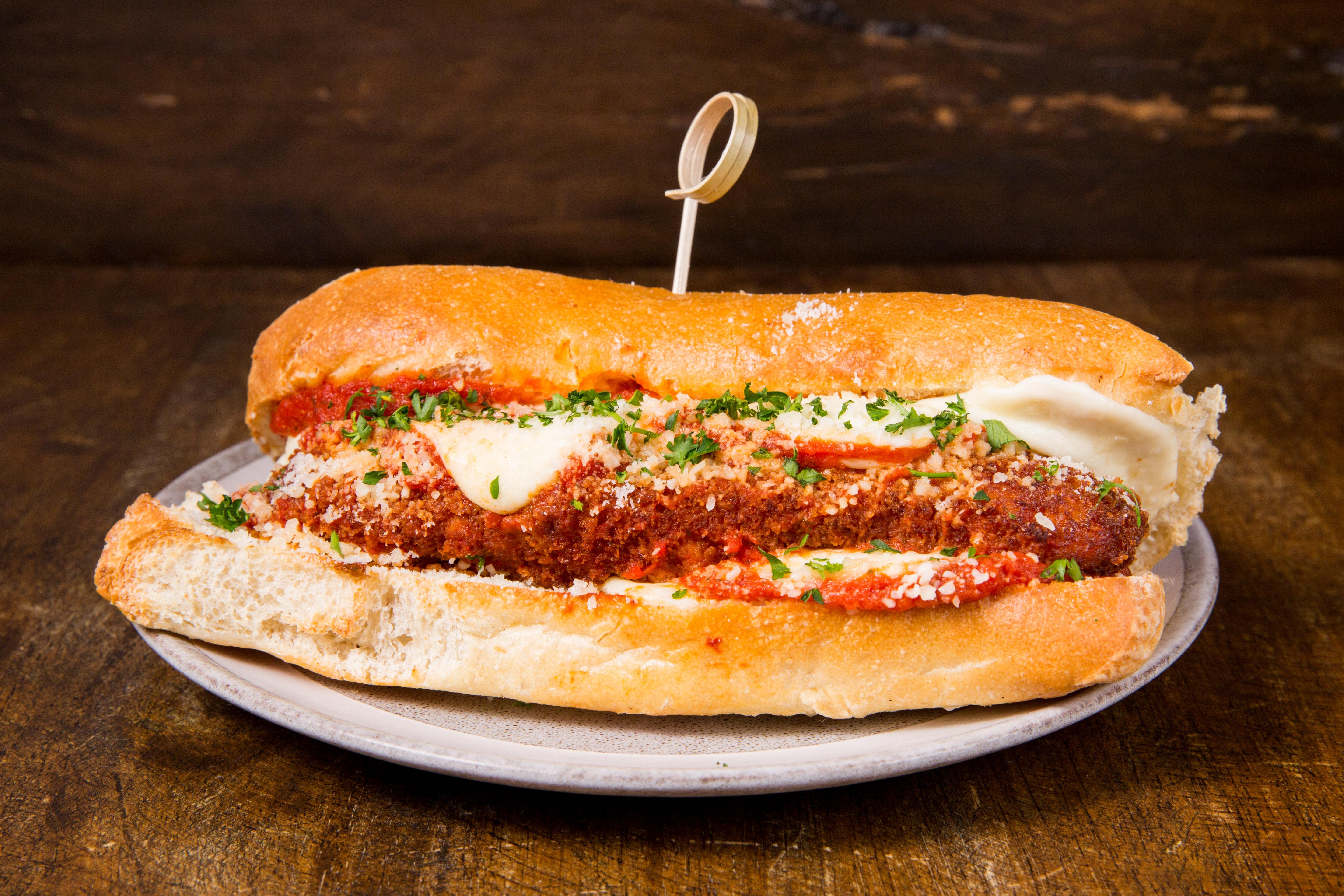 Chicken Parmesan Hero.