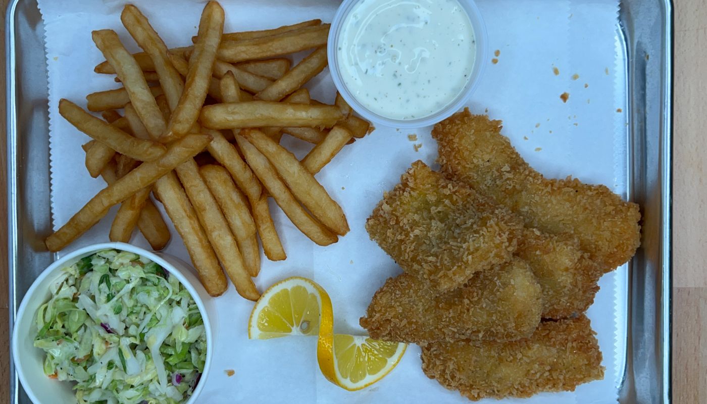 Panko Crusted White Fish.