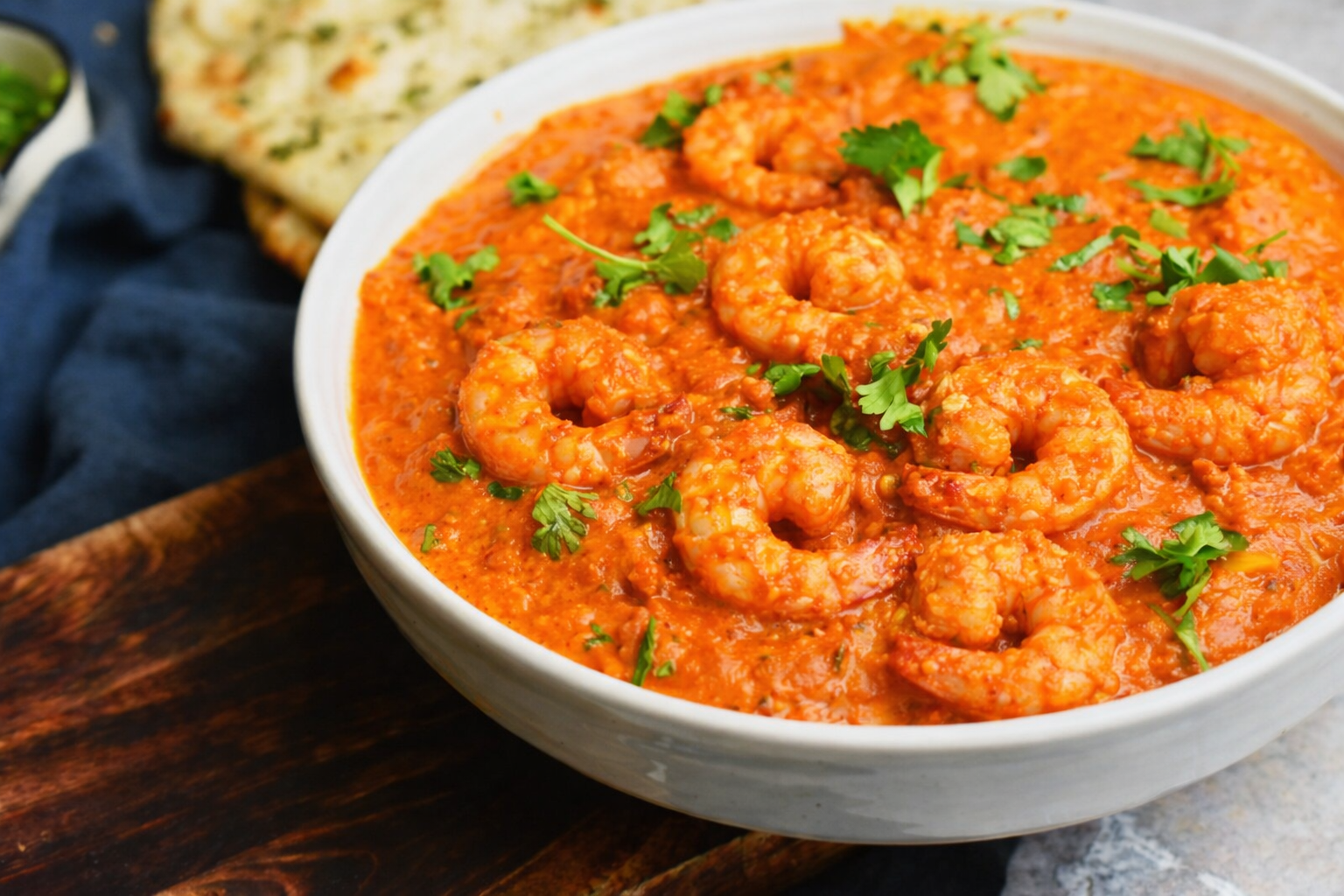 Shrimp Tikka Masala.