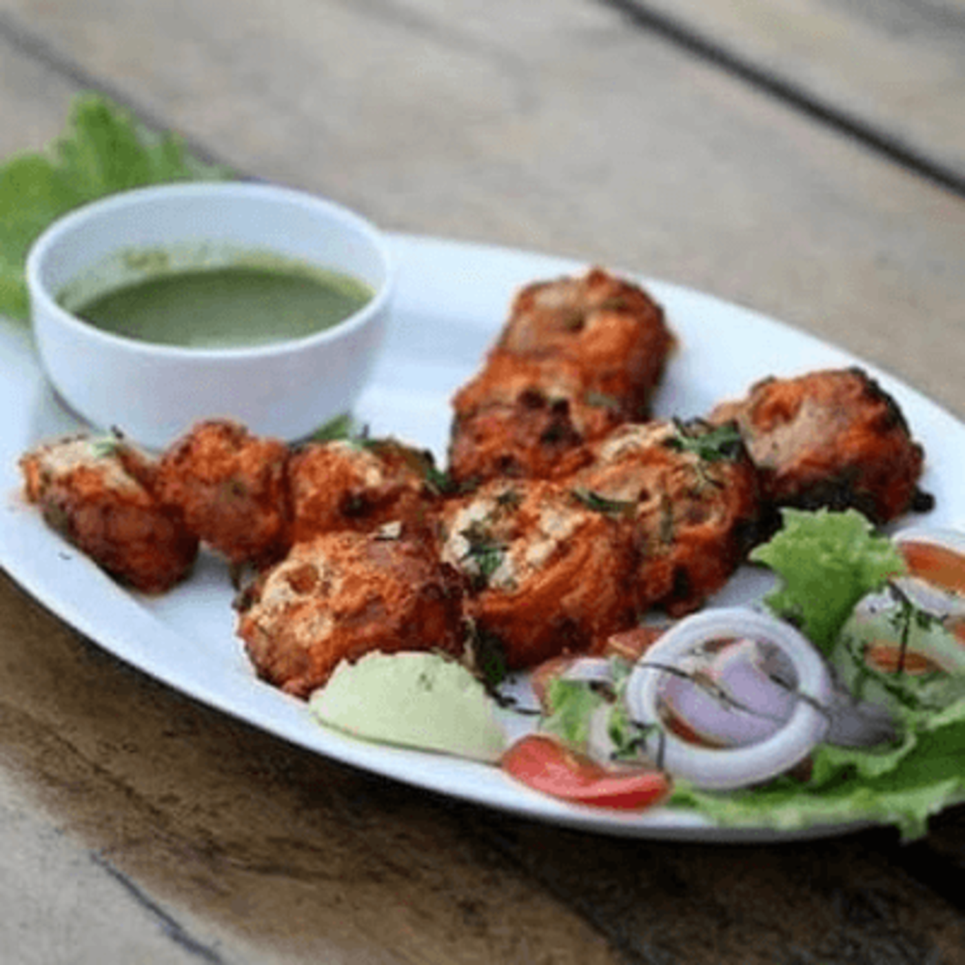 Stuffed Tandoori Mushroom ( 6 PCS )  (Cheese Stuffed).