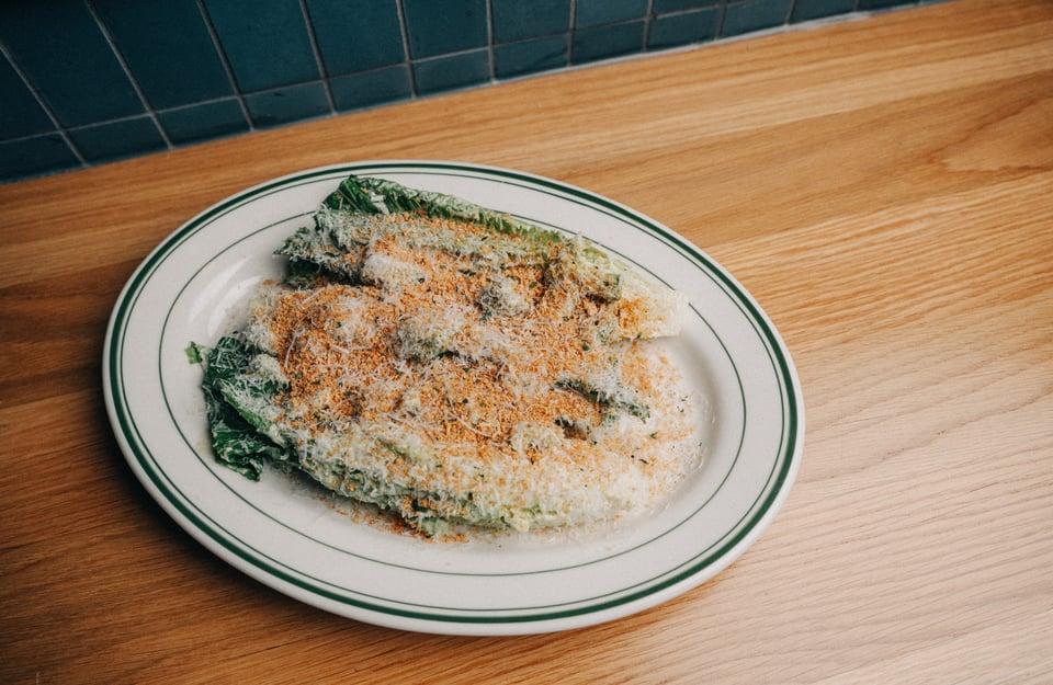 Little Gem Caesar Salad.