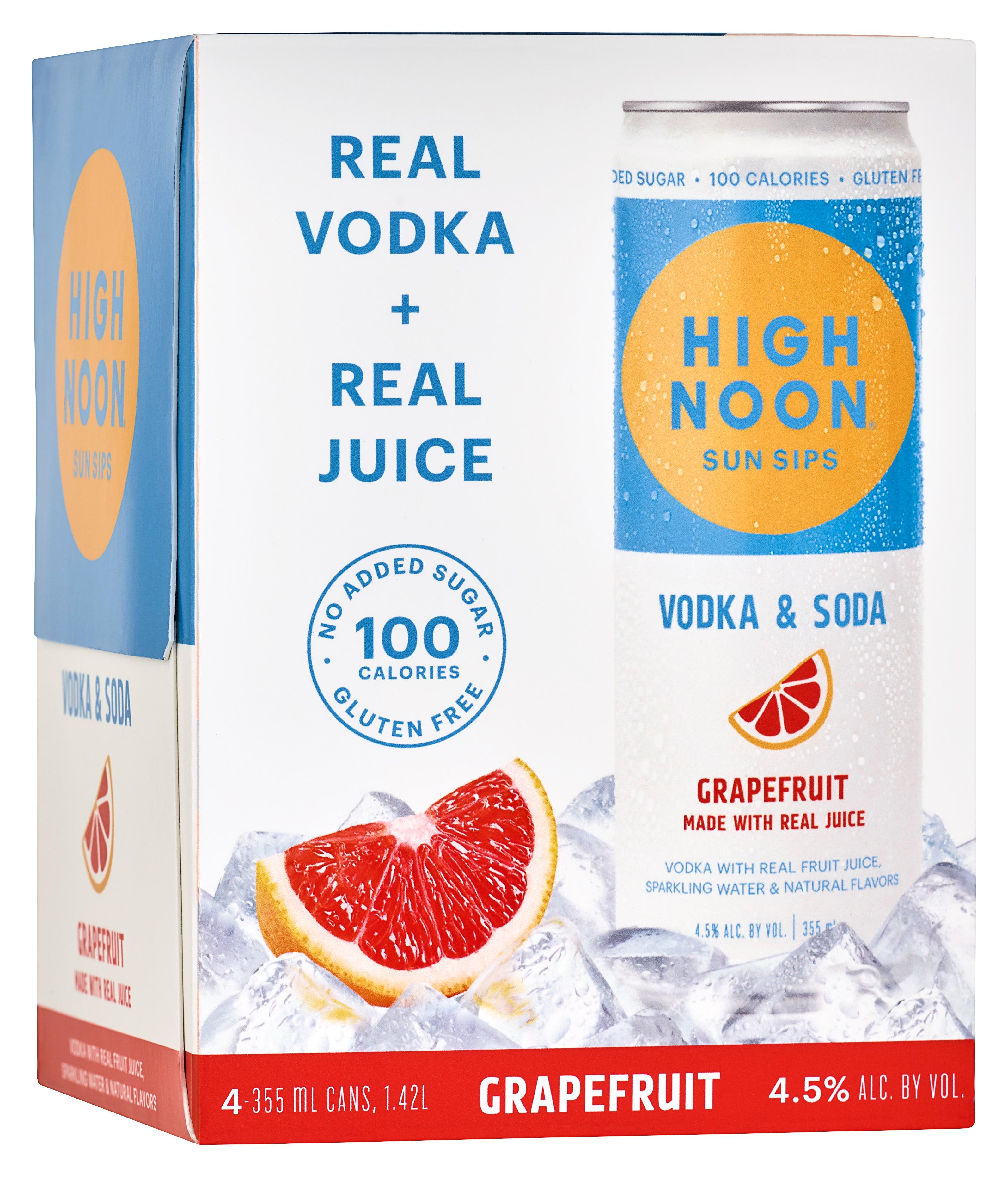 High Noon Grapefruit Vodka & Soda 335ml.