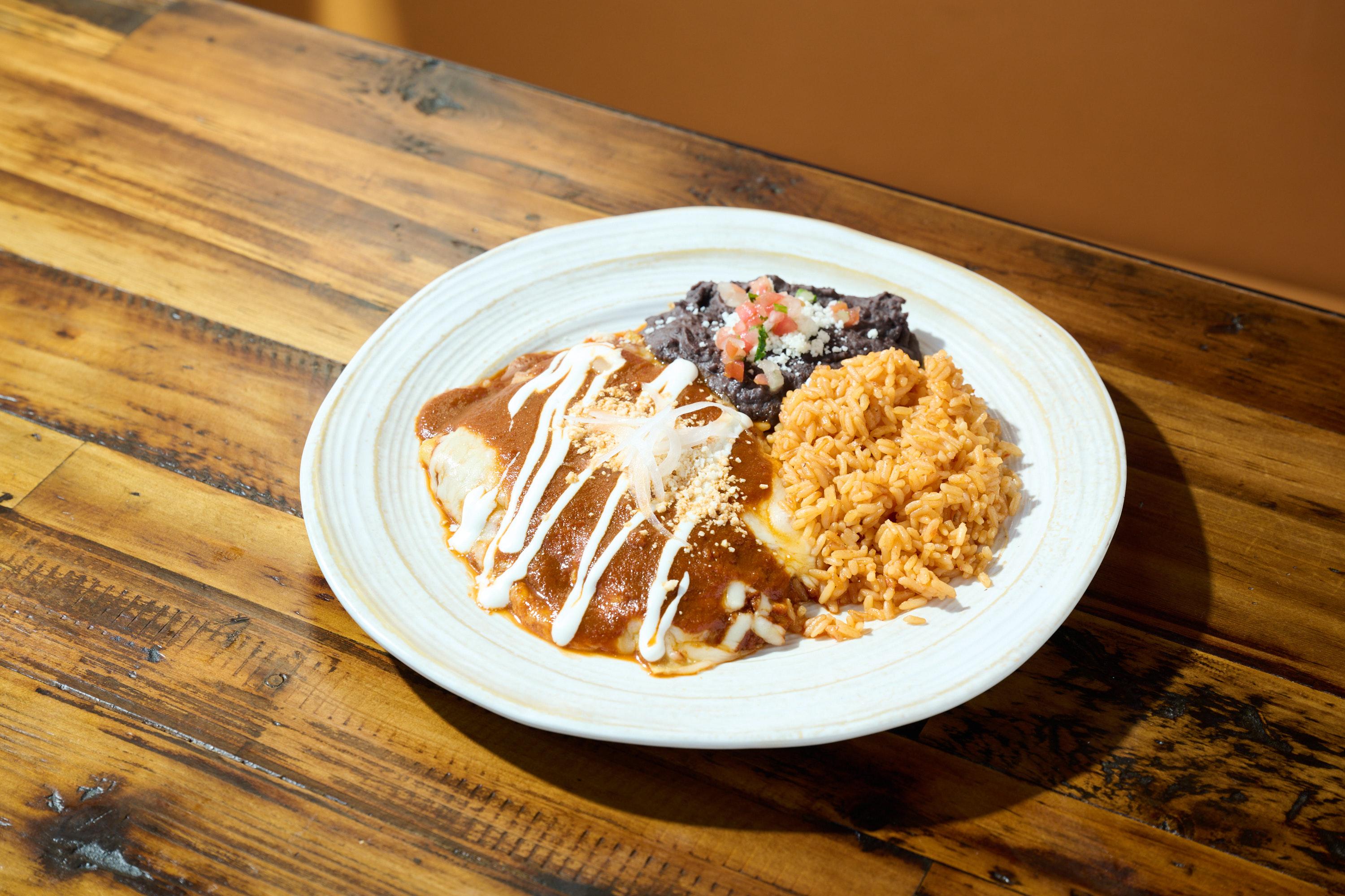 Enchiladas Rojas.