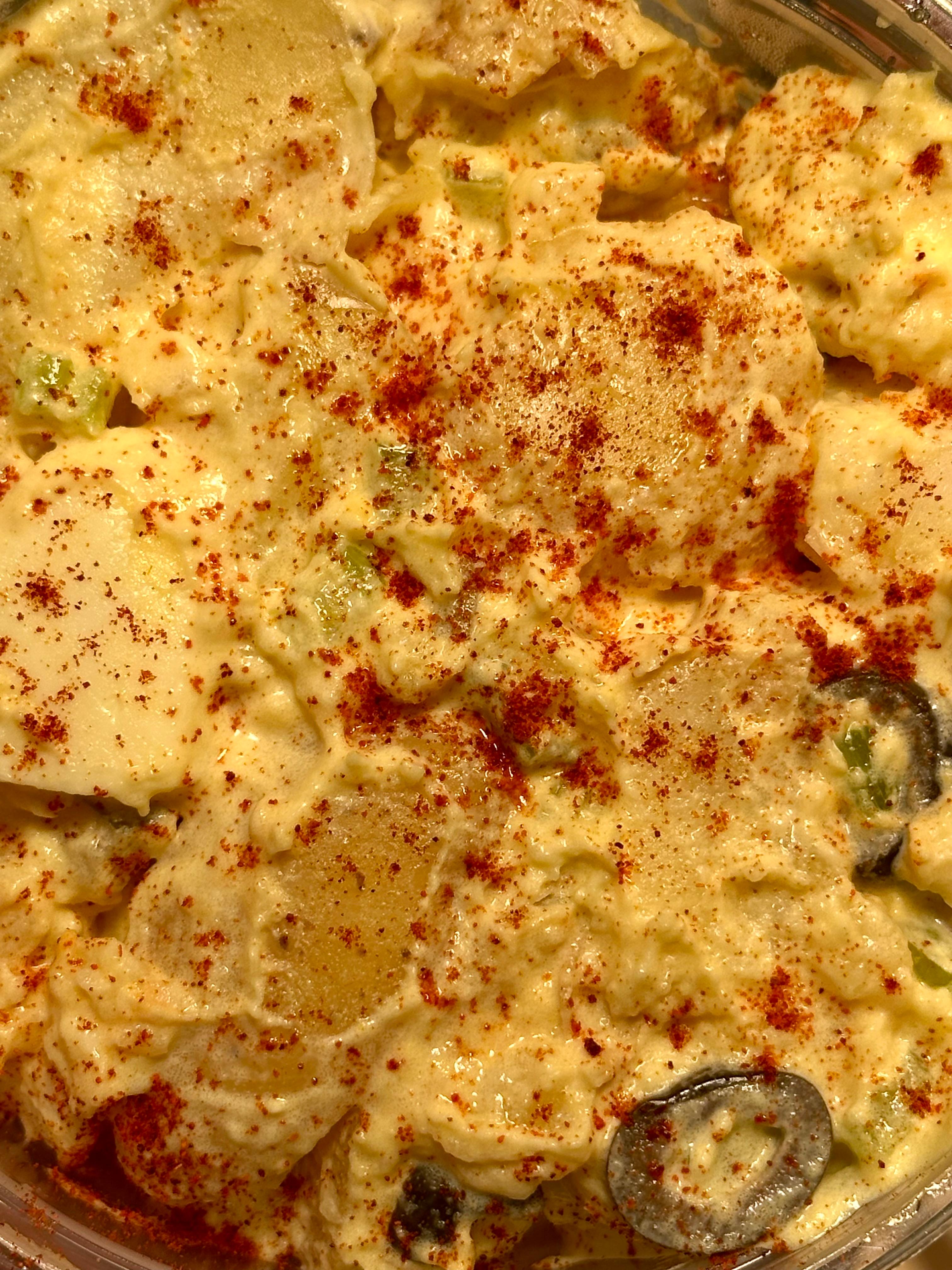 DEVILED EGG POTATO SALAD.