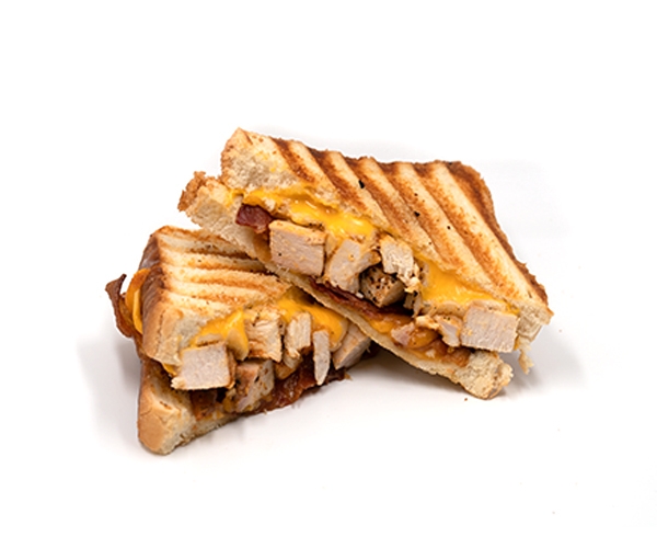 Blackened Chicken Bacon 5 Cheese Melt.