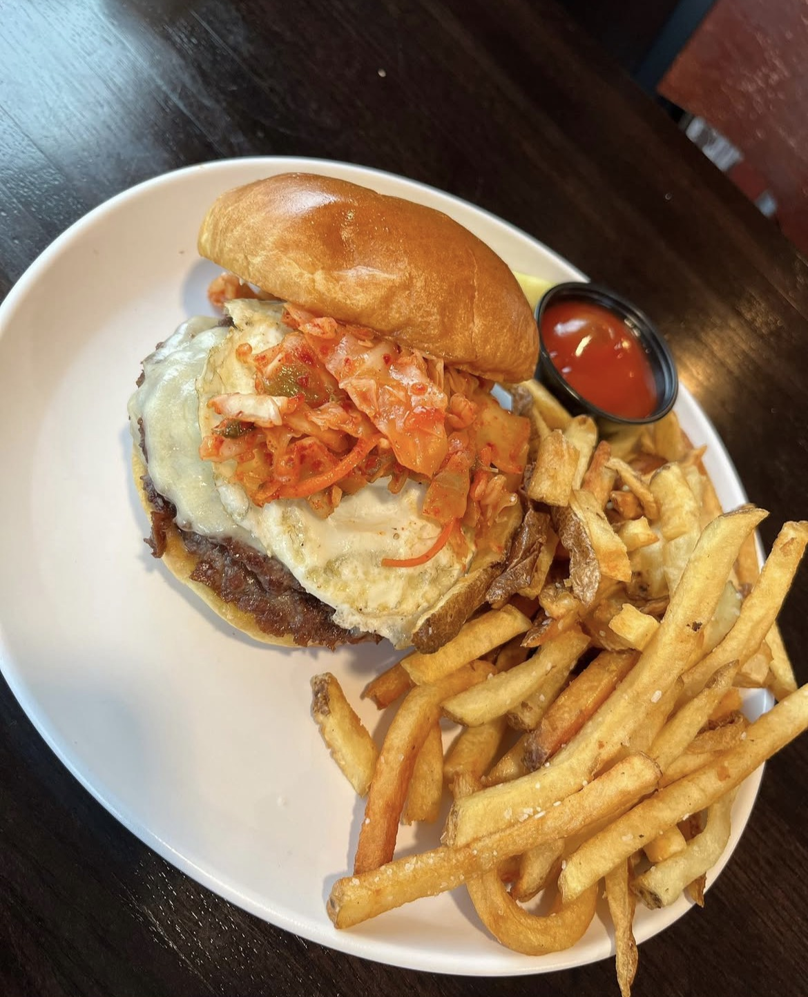 Kimchi Burger.