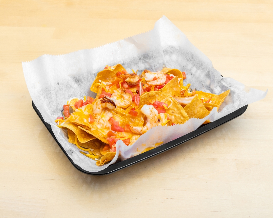 Nachos de Camarones (Shrimp).