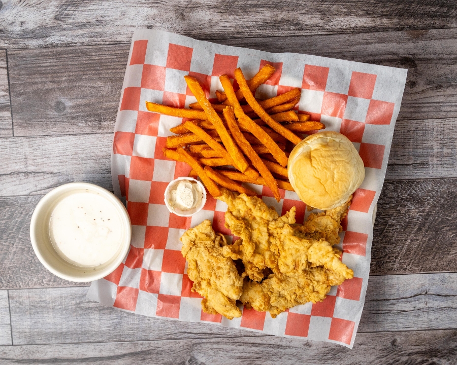 Chicken Strips Basket.
