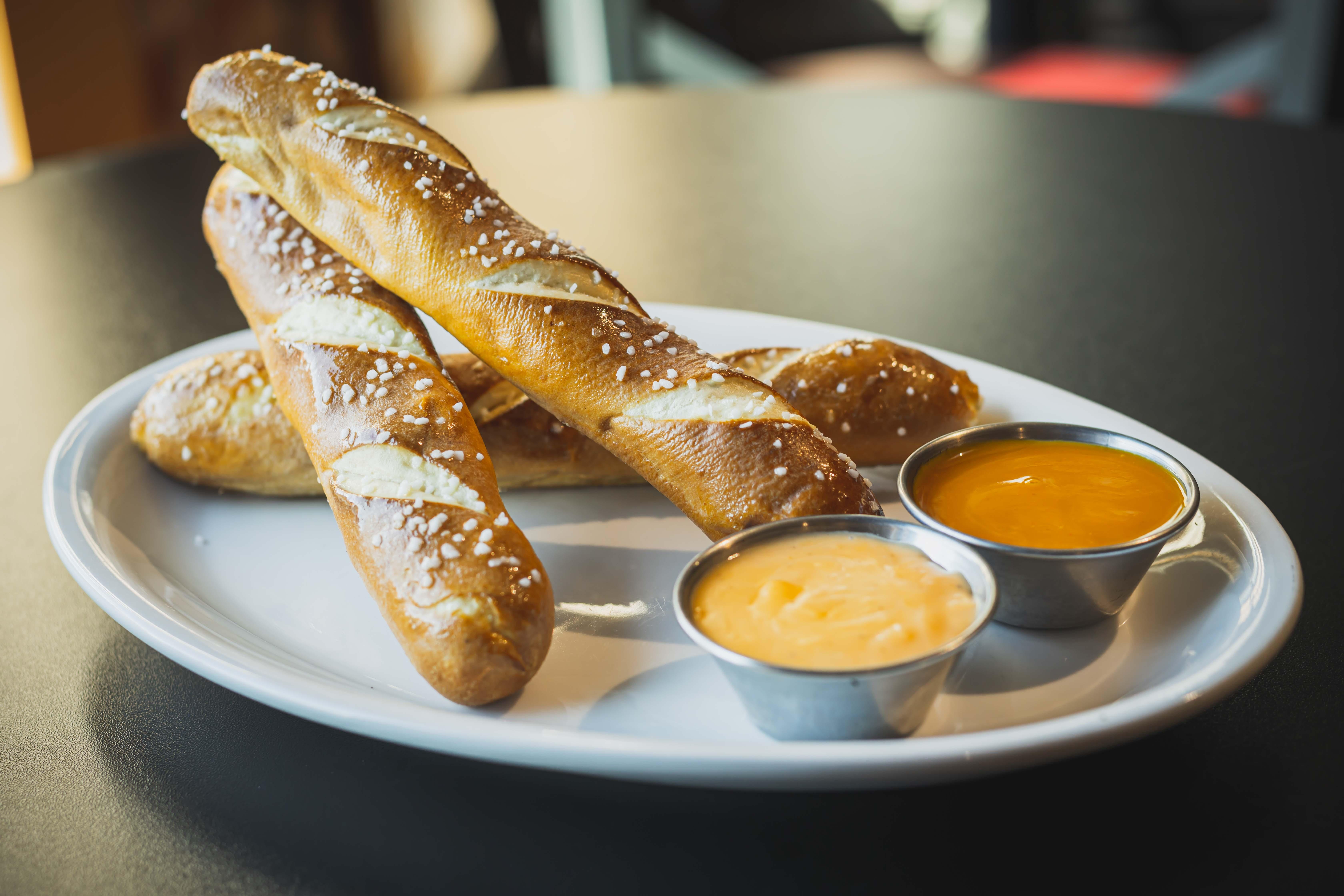 Bavarian Soft Pretzels.