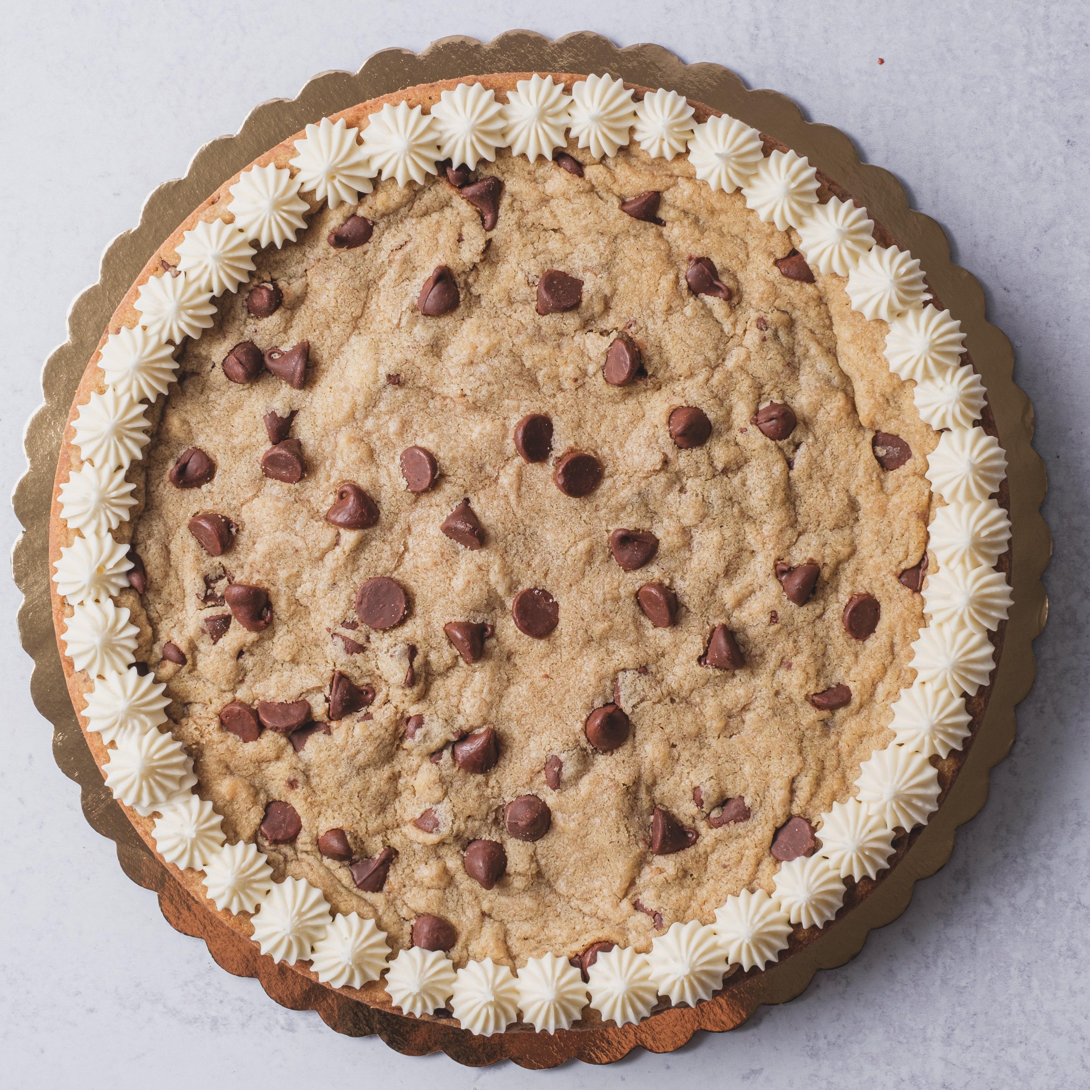 9' Choc Chip Cookie Cake.