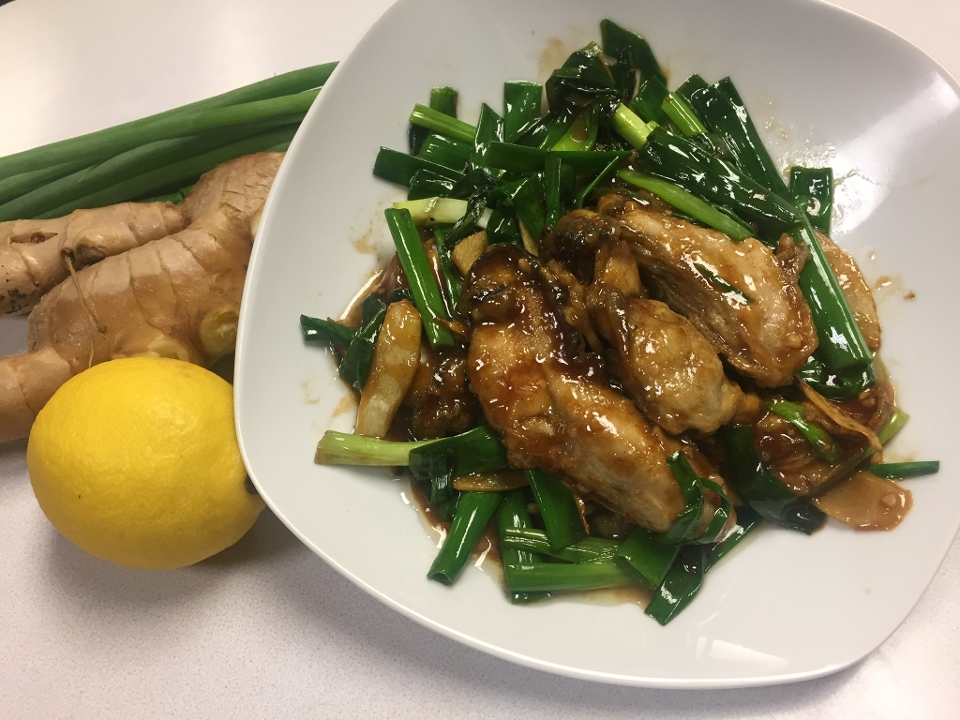 姜葱蚝 49.Oyster with Ginger Onion.