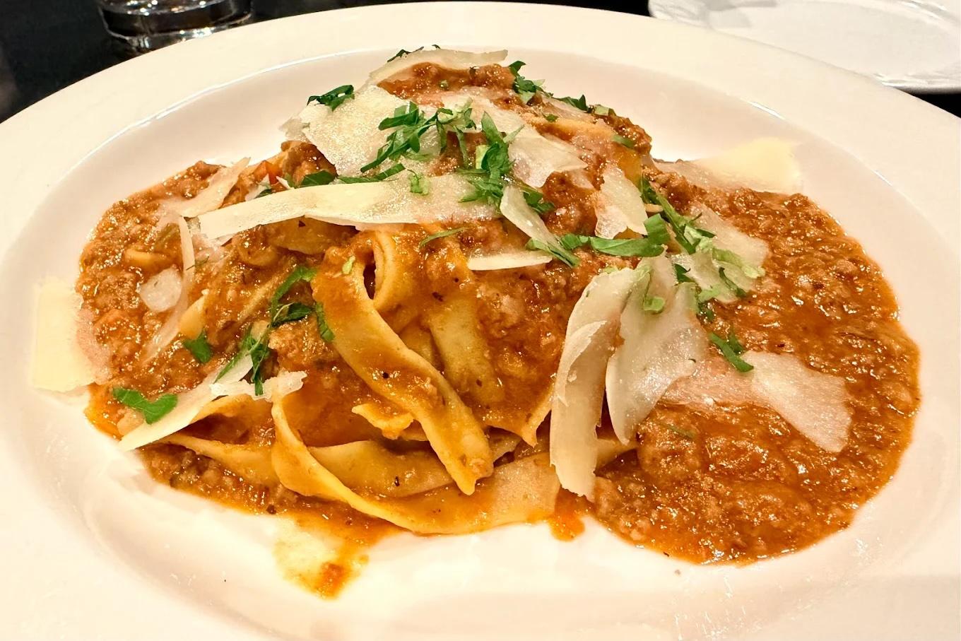 Pasta Bolognese.