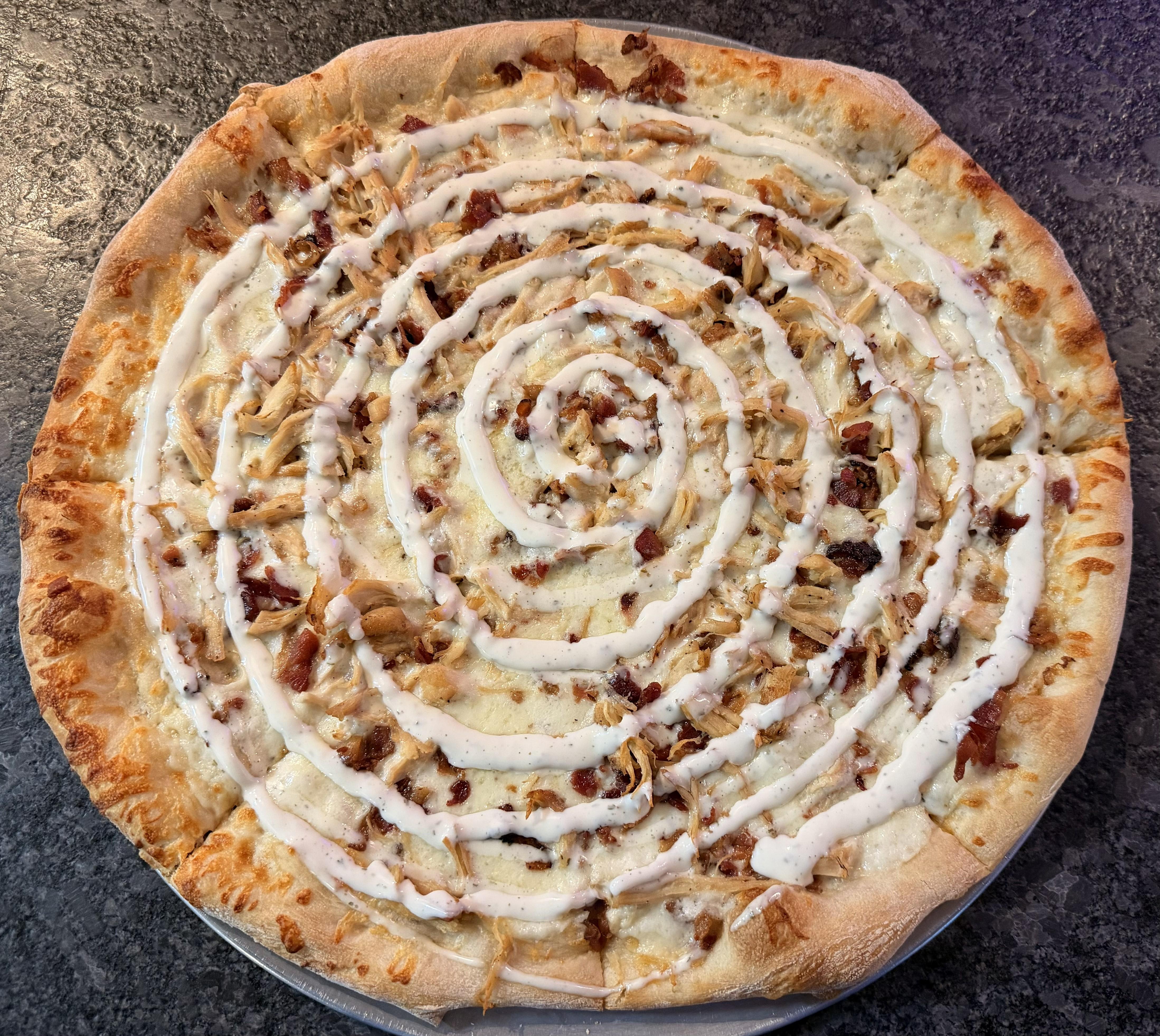 CBR Pizza (Chicken, Bacon, Ranch).