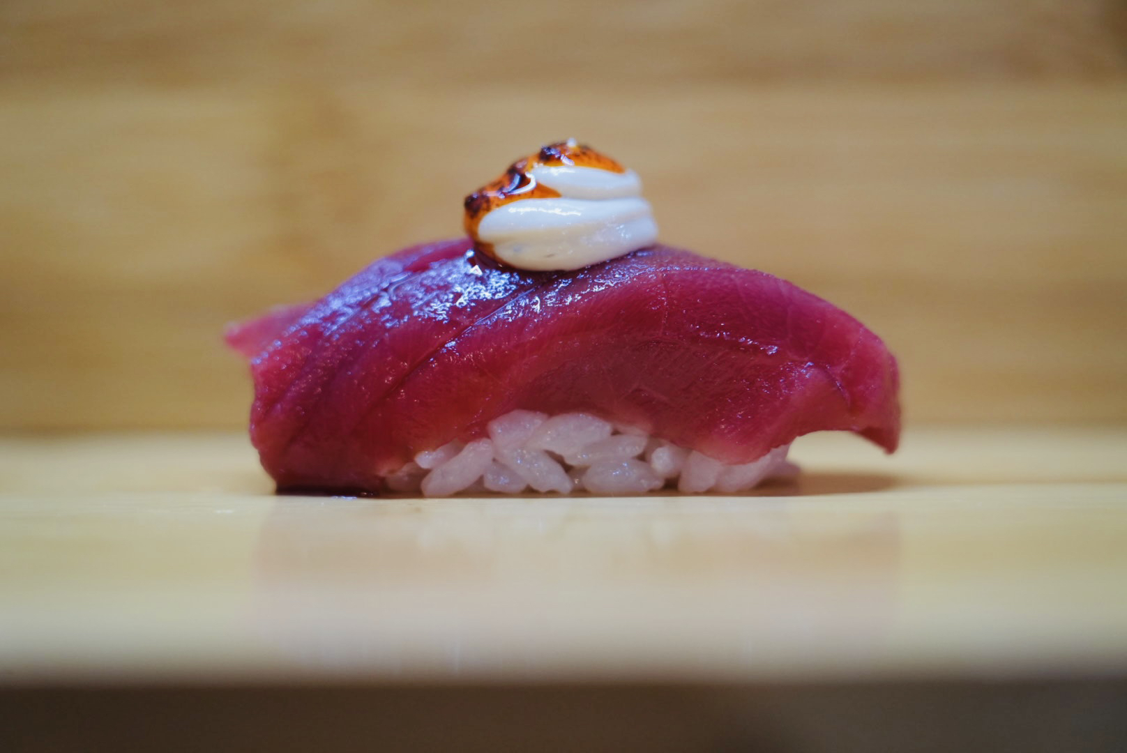 Tuna Tofu Chili Sushi.