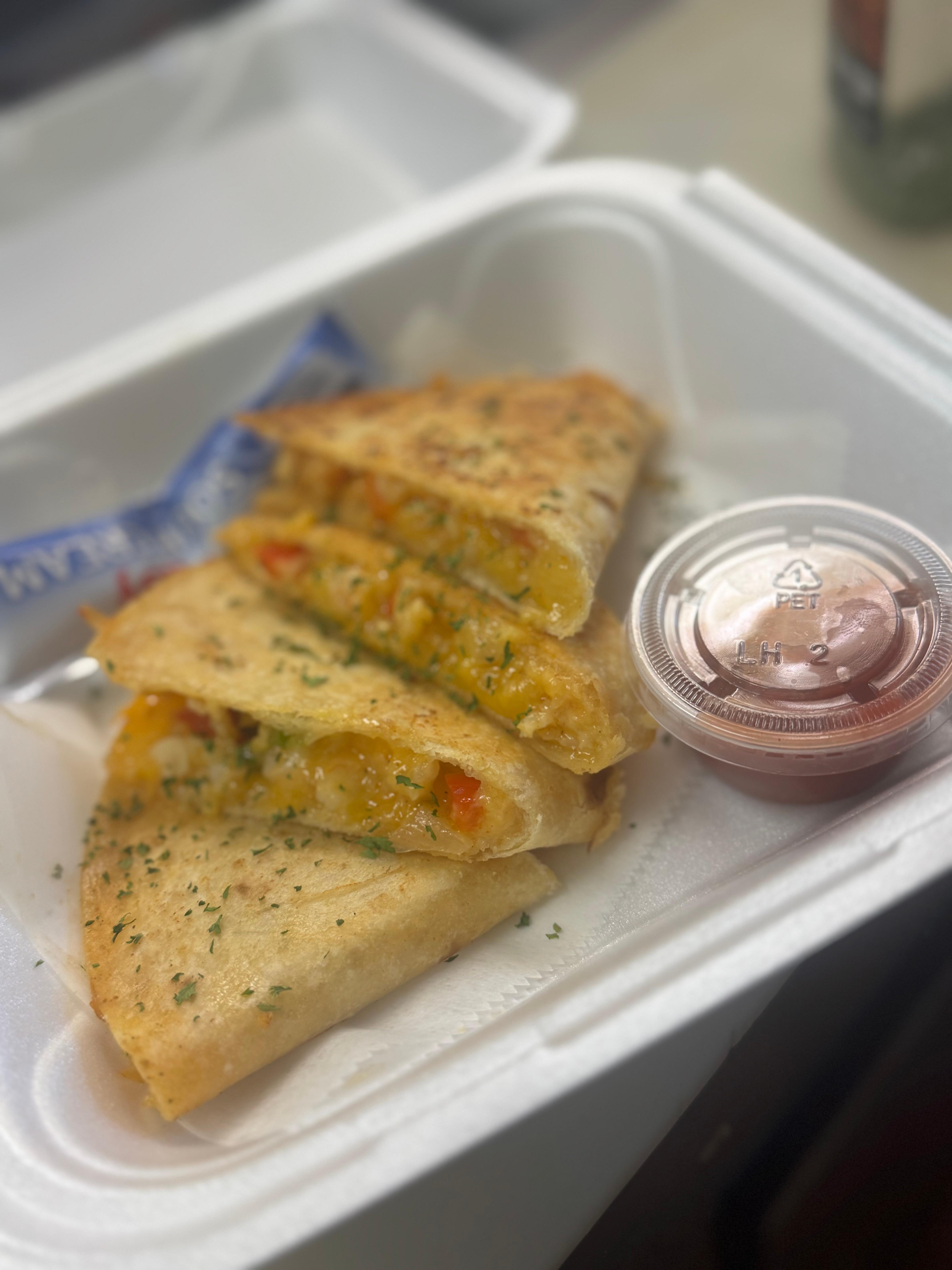 Shrimp Quesadilla.