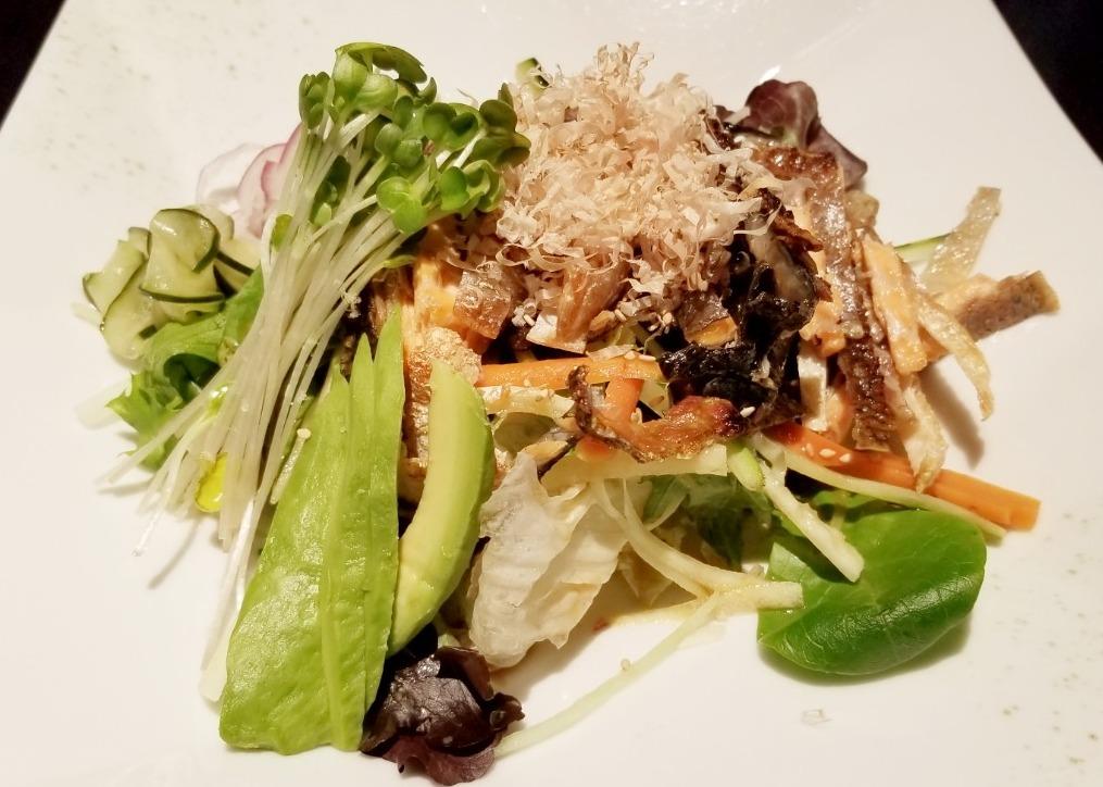 Salmon Skin Salad.