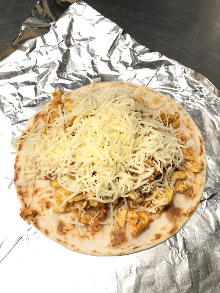 Chorizo, Egg, Potato & cheese.