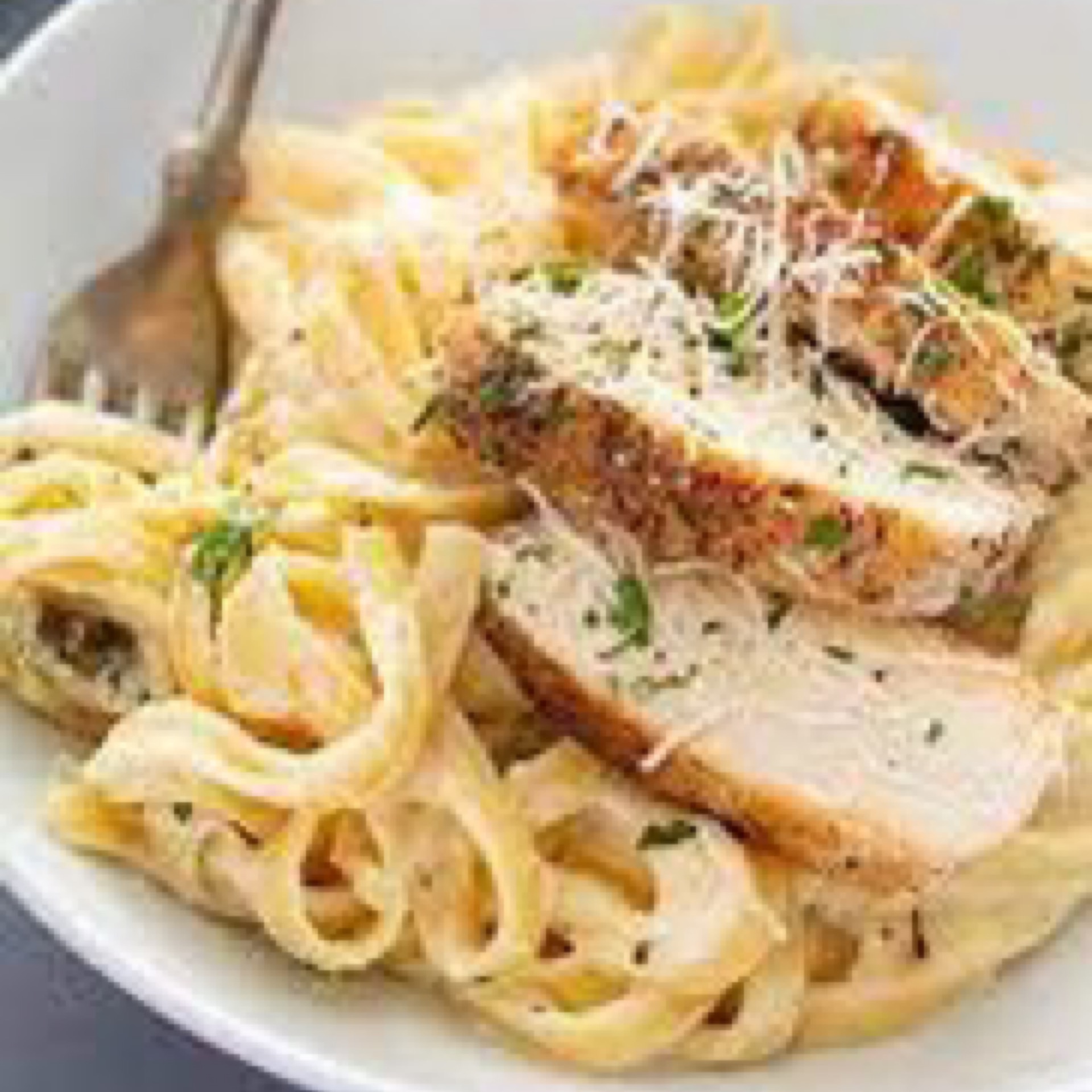 Grilled Chicken Alfredo.