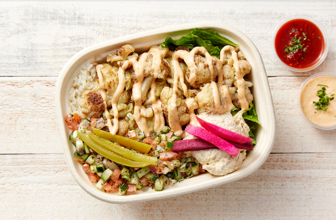 Cauliflower Eggplant Bowl.