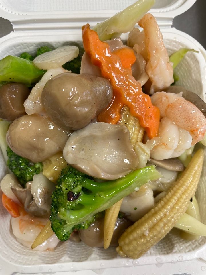 瓜菜虾 64.Shrimp with Mix Vegetable.